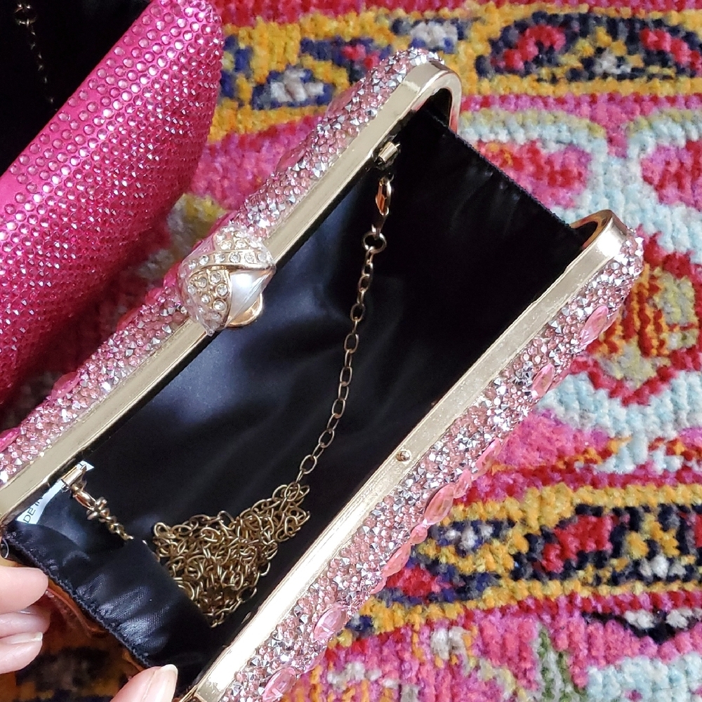 Elegant Pink and Gold Clutch Set - Picture 6 of 6